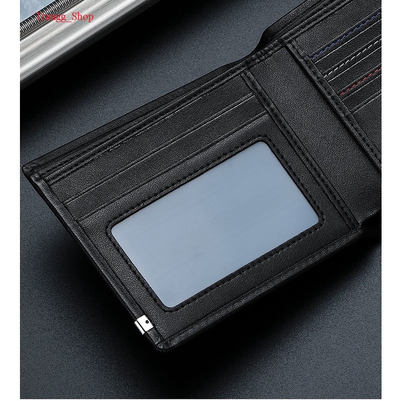 Ví Nam Dáng Ngắn Da Bò CaecnKoen Full Hộp Đựng Cao Cấp