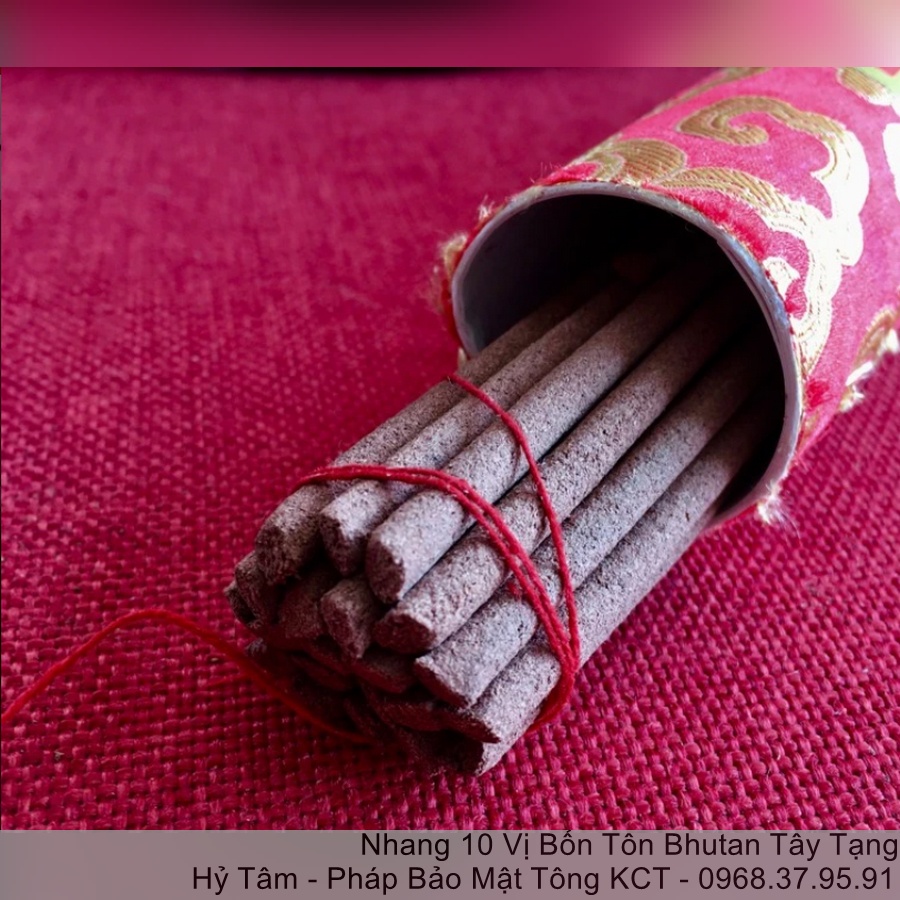 |HOT| Nhang 10 Vị Bổn Tôn Bhutan  Với Nhiều Nguyên Liệu Thảo Dược Hương Của Tây Tạng