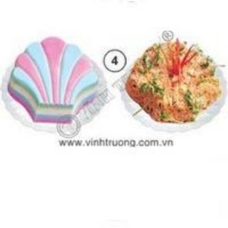 Khuôn rau câu ép cơm mẫu 4 vĩnh trường 19cm