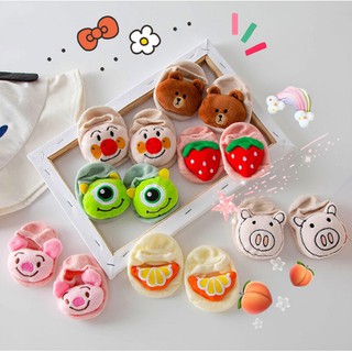 [Mẫu mới] Tất vớ hình thú 6D cho bé, Tất vớ sơ sinh có chống trượt hình thú 6D cho bé