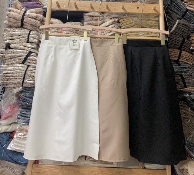 Chân váy dài cạp 3 màu ( size s,m)
