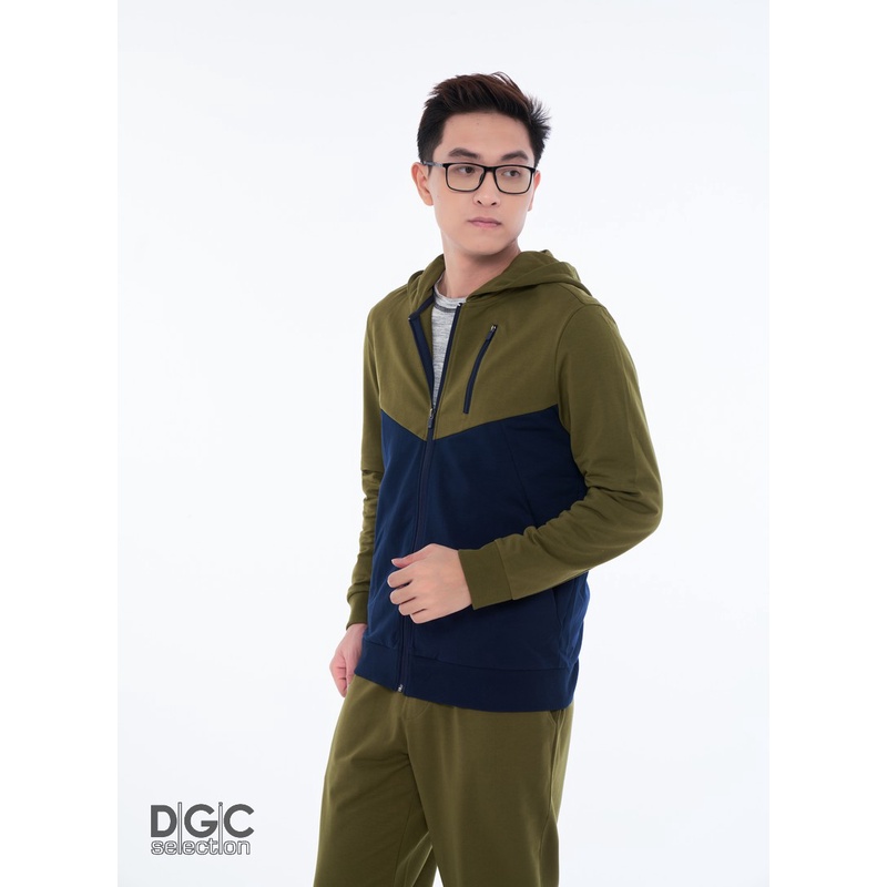 Áo Hoodie Nam có khóa kéo phối màu DGCs - WAH2005M