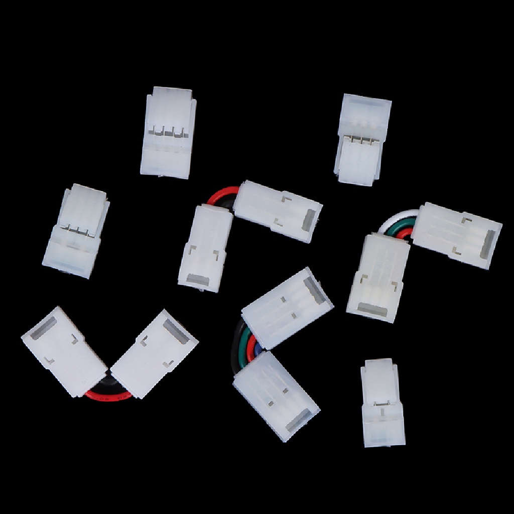 Đầu Nối Dây Đèn LED 2 / 3 / 4 Pin Hình Chữ L Góc Phải 8 / 10mm Có Thể Điều Chỉnh ♨Nóng Bỏng