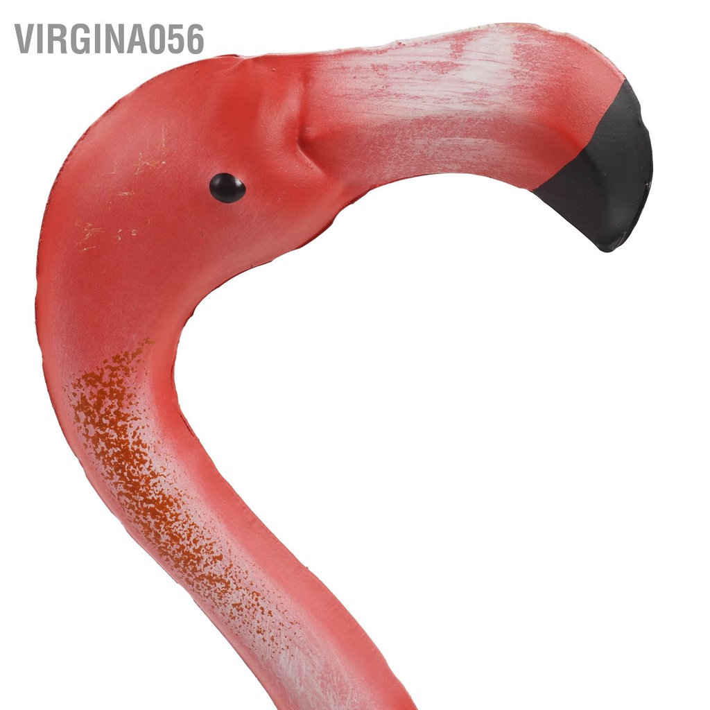 Có thể bán buôn Tượng Flamingo trong vườn sống động như thật hồng hạc bằng sắt Bức tranh sơn màu Trang trí sân cho Bãi cỏ Sân sau Virgina056 Hàng giao ngay
