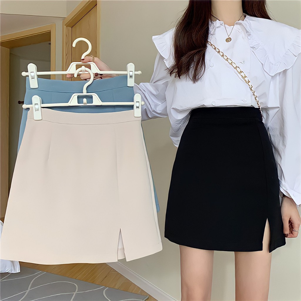 Chân Váy Chữ A Ngắn Xẻ Trước Có Quần Chống Lộ CV02, Chân Váy Công Sở Xẻ Đùi Dáng Ngắn Tôn Dáng | BigBuy360 - bigbuy360.vn