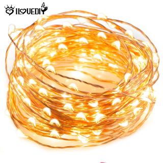 Dây đèn LED trang trí ngoài trời chạy pin