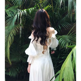 VÁY MAXI HỞ VAI LƯNG SIÊU YÊU [CÓ HÌNH THẬT]
