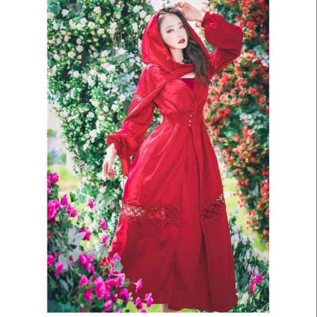 [ ORDER] Đầm BOHEMIAN đỏ đô . ( Có ảnh thật )