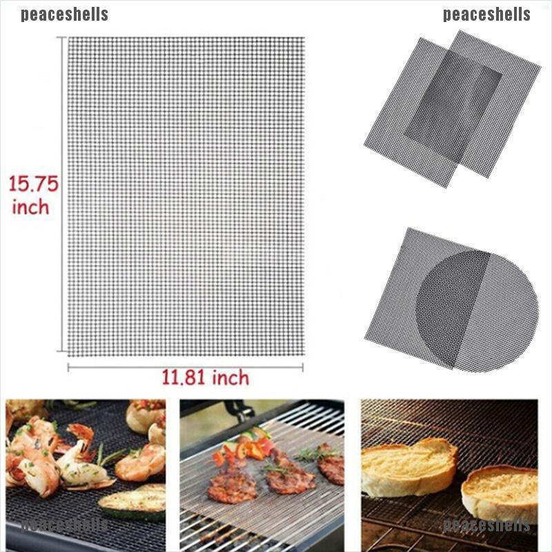 Thảm Lưới Nướng BBQ Màu Đen Chống Dính