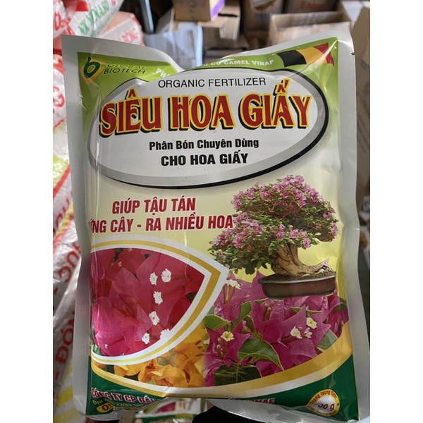 Phân bón chuyên dùng cho Hoa Giấy (túi 700gr) Phân bón hữu cơ Siêu Hoa Giấy