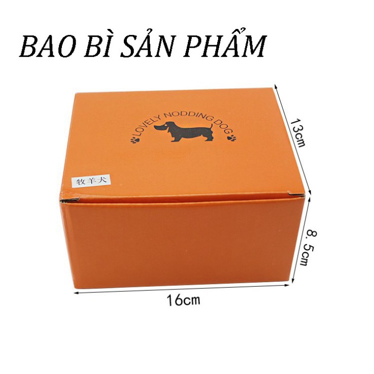 [Free Ship] Chú chó lắc lư đầu xích vàng trang trí taplo ô tô nhà cửa 6 mẫu loại 1 siêu đẹp