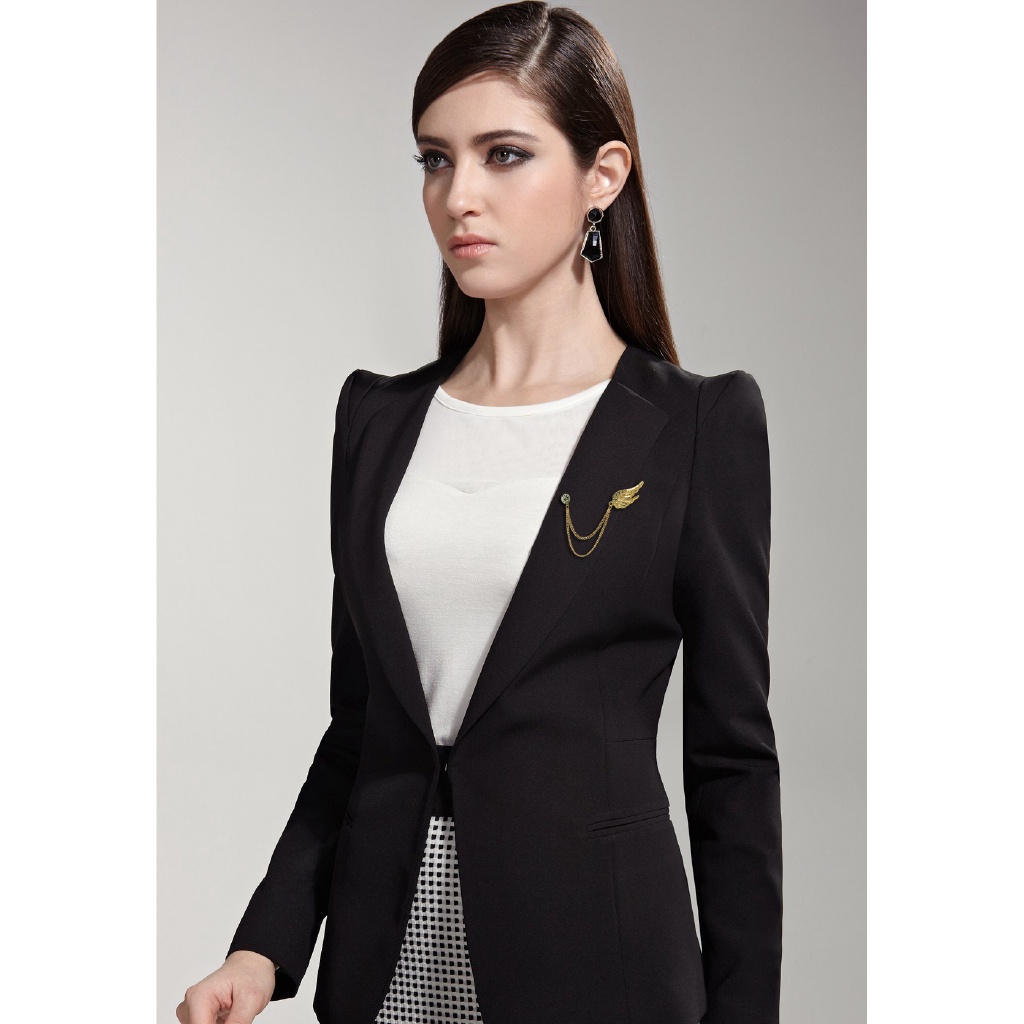 EFAN Ghim Cài Áo Hình Đôi Cánh Đính Đá Nhân Tạo Thời Trang