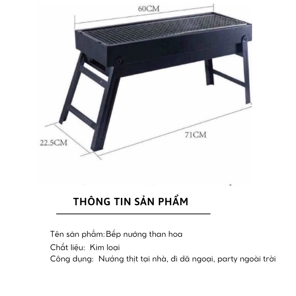 BẾP NƯỚNG THAN HOA BBQ không khói Tiện ích cho mọi gia đình