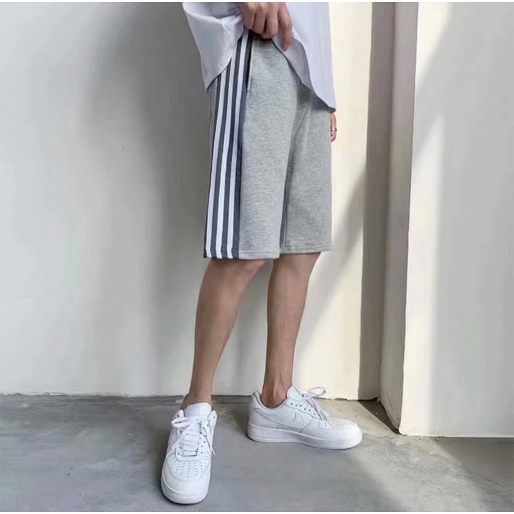 Quần Short Thể Thao Kẻ Sọc Thời Trang Hàn Quốc Cho Nam