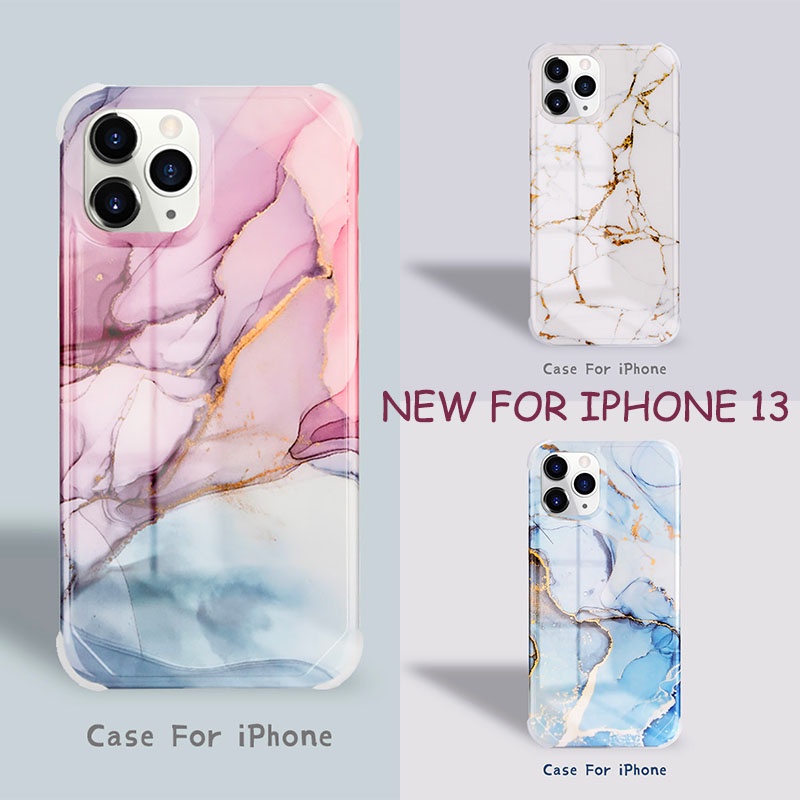 Ốp điện thoại silicon dẻo họa tiết vân đá sang trọng thích hợp cho IPHONE 11 13 12 PRO MAX 12 MINI X XR XS MAX 7 8 PLUS