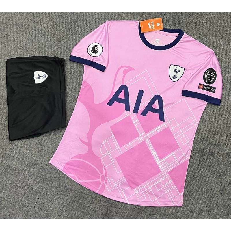 Bộ quần áo đá bóng CLB Tottenham hồng  2021-2022 thun thái cao cấp