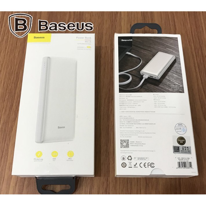 Sạc dự phòng Baseus 20000mAh Chính hãng - Basues X20