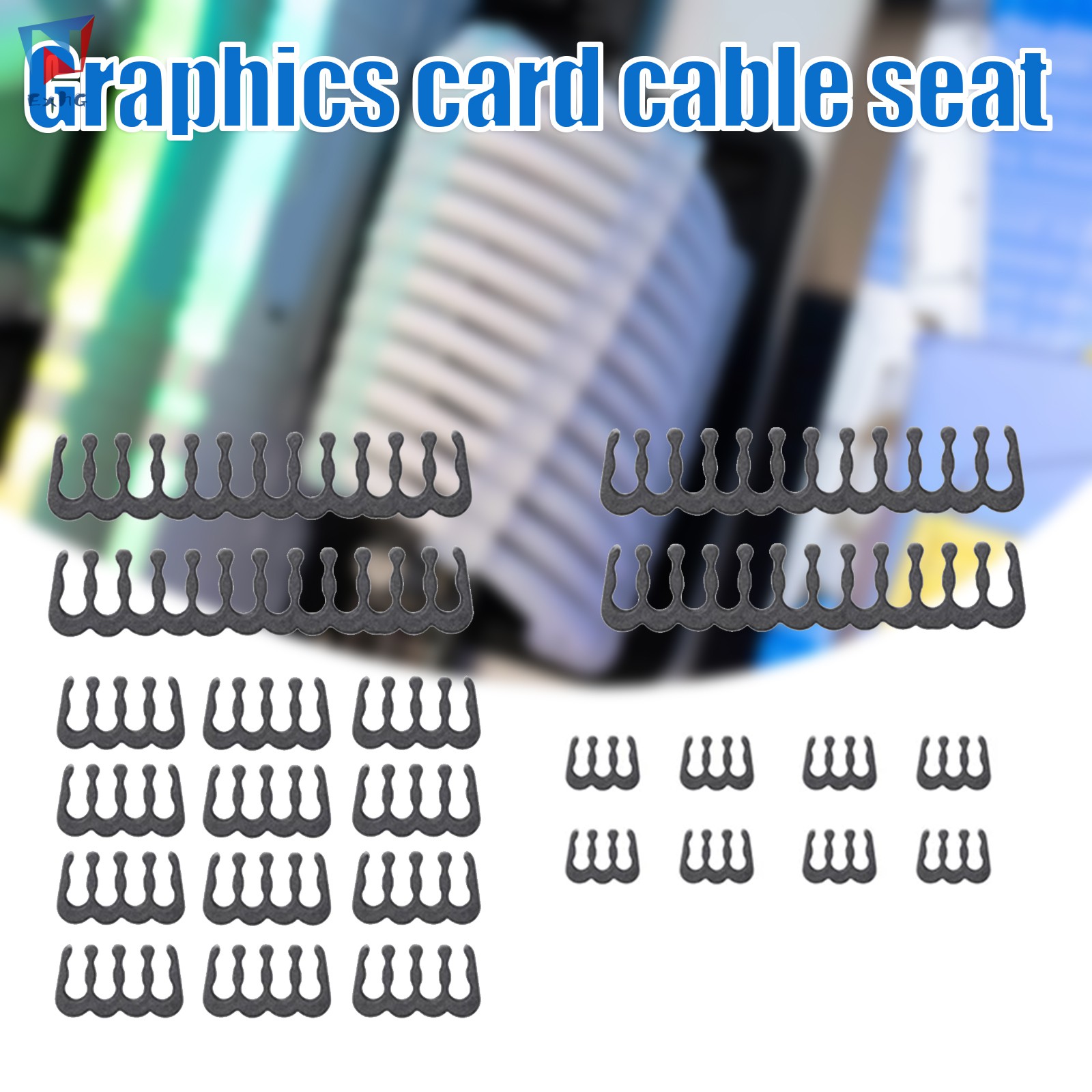 Bộ Phụ Kiện Kẹp Dây Cáp / Thẻ Đồ Họa Bằng Acrylic Tiện Dụng