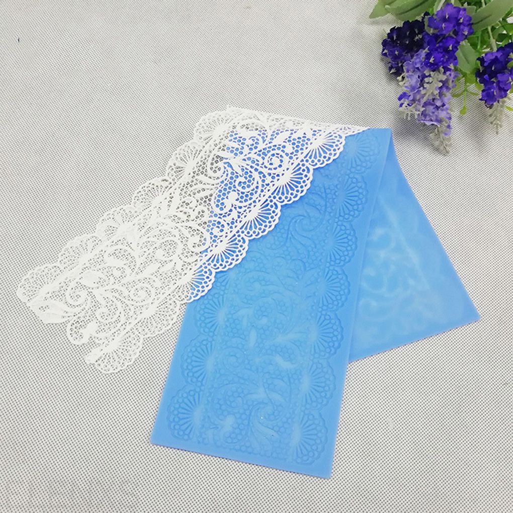Silicone Khuôn Silicon Làm Kẹo Đường Họa Tiết Ren Hoa Diy