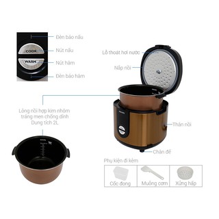 [Chính hãng - Bảo hành 2 năm] Nồi cơm điện Philips hd3132/68