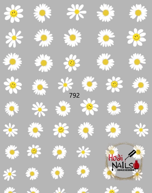 Sticker hoa cúc - Phụ kiện Nail Giá Rẻ