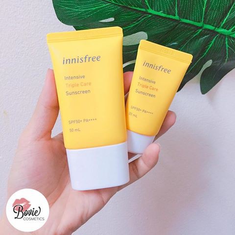 Kem chống nắng Innisfree Mild, No Sebum, Long Lasting, Triple Care loại Full Size và Mini