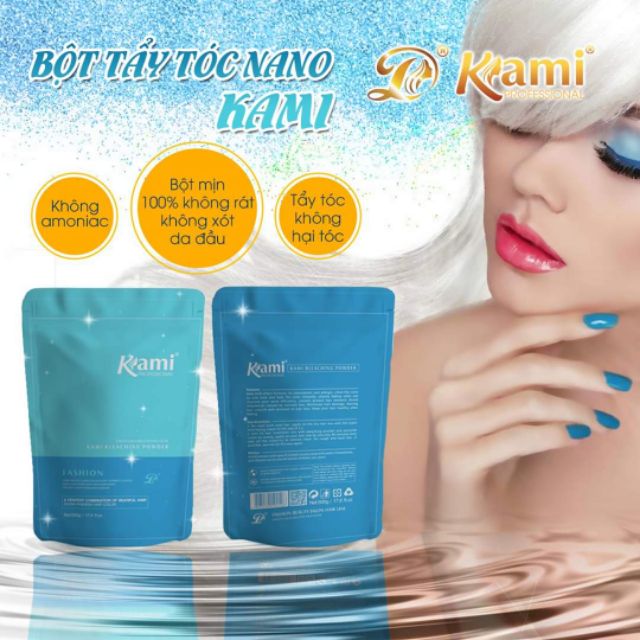 Bột tẩy tóc Kami cao cấp, chống rát, chống xót 100% Dạng Túi 500g