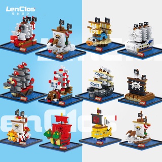 Bộ sưu tập lắp ráp mô hình tàu cướp biển one piece 7 mảnh ghép