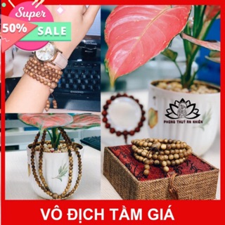 Vòng tay trầm hương chuỗi tràng hạt 108 tốc lào