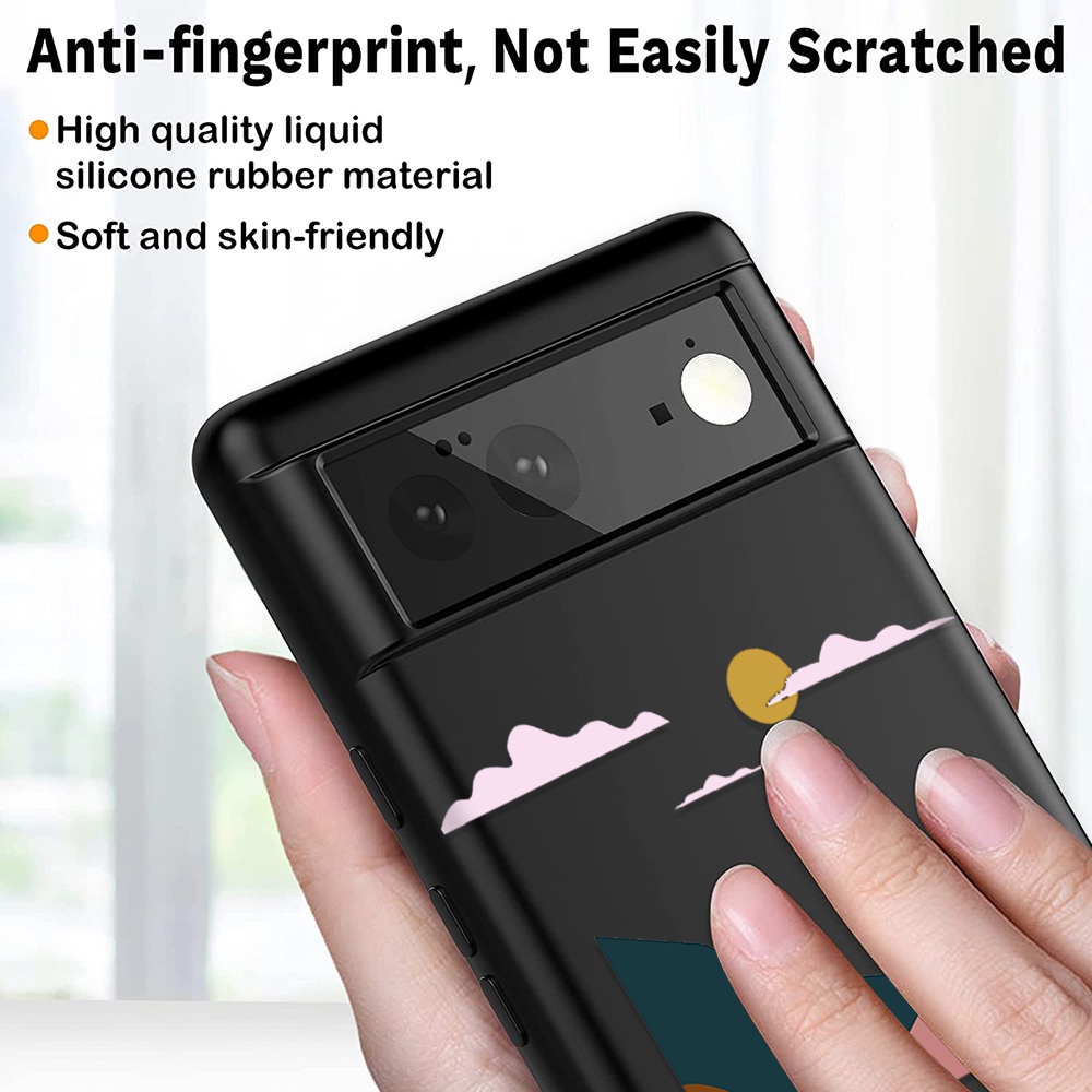 Ốp điện thoại mềm màu đen siêu mỏng họa tiết hoạt hình cho Google Pixel 6 Pro 3XL 5A 5G 3a XL 4A