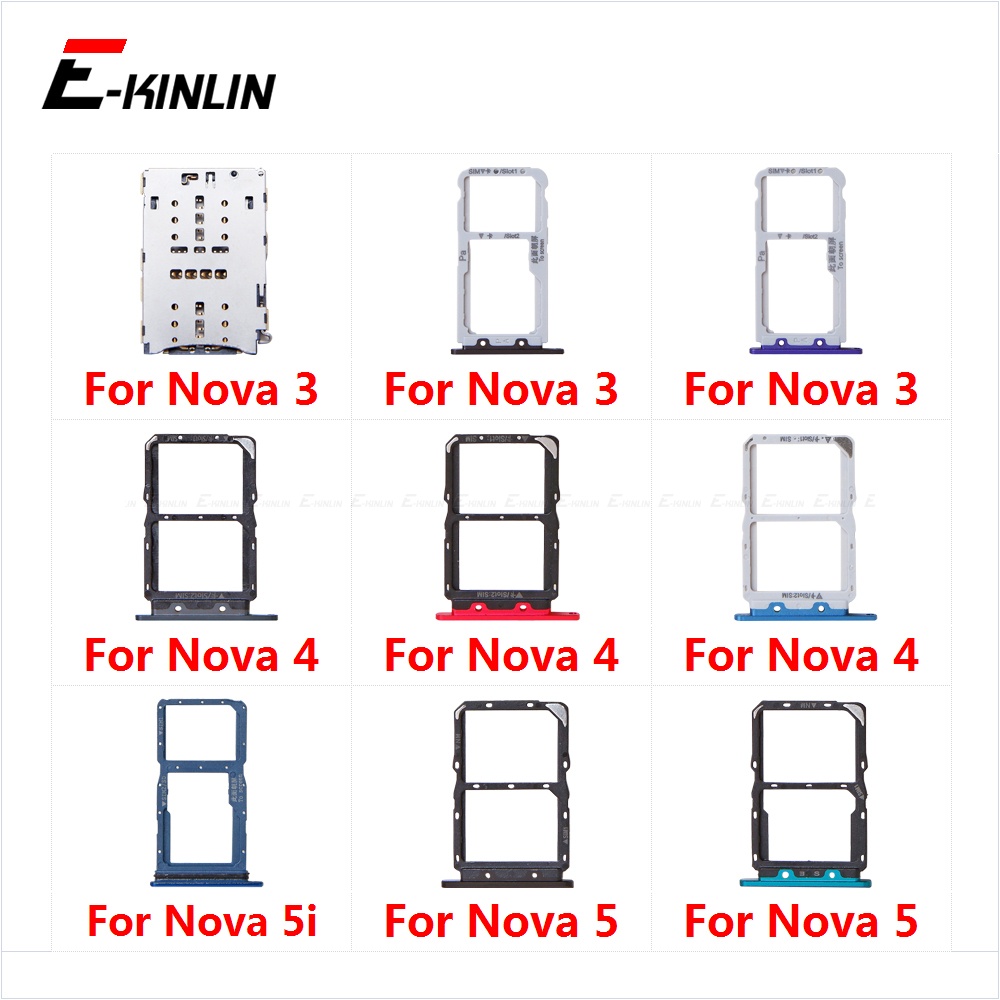 Khay Đựng Thẻ Sim Điện Thoại Thay Thế Chuyên Dụng Cho HuaWei Nova 5i 5 4 3 Micro SD