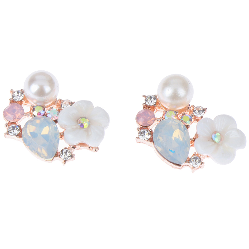 Set 10 KẹP TóC HìNh Hoa ĐíNh Kim Cương Giả NhiềU MàU SắC