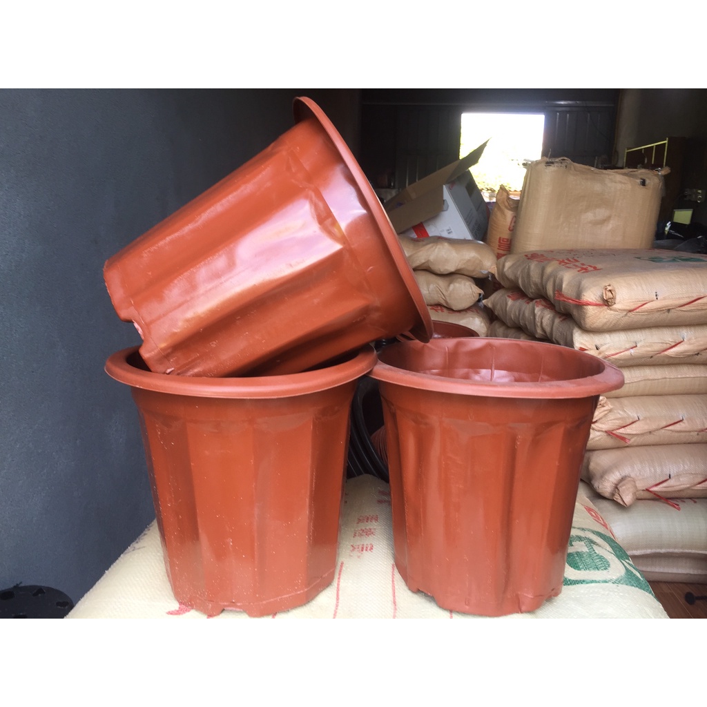 10 CHẬU NHỰA TRỒNG CÂY MÃ #E320 (BẠT PHỦ ĐẤT CHỐNG CỎ MỌC, BẦU KHAY TÚI ƯƠM...)