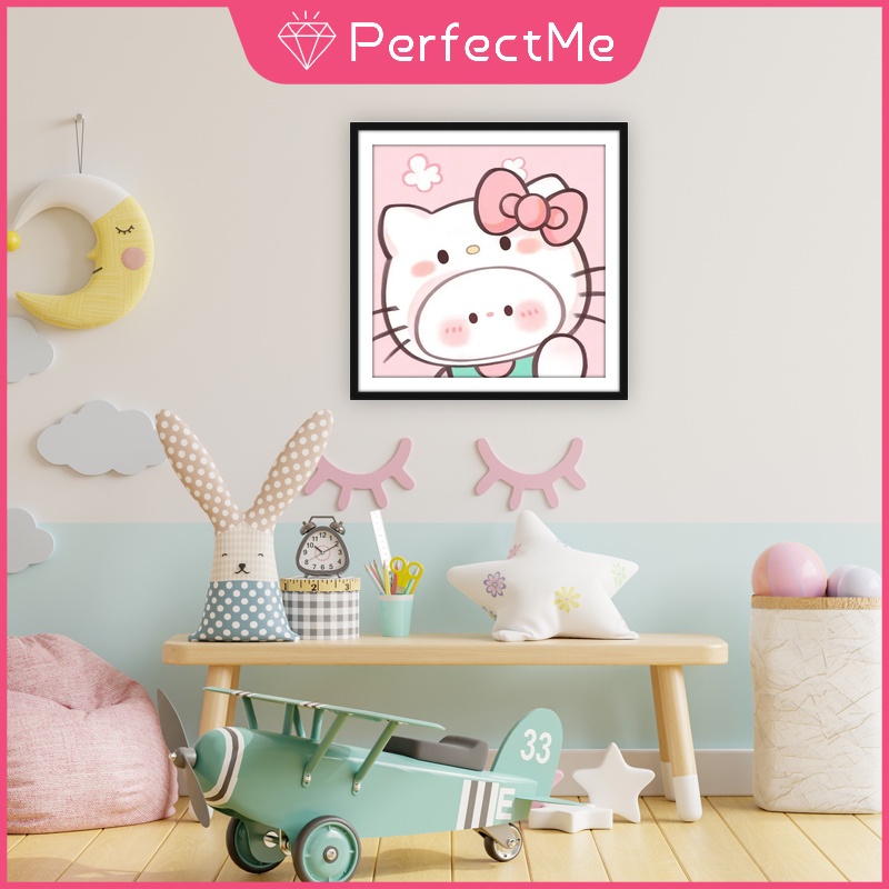 Bộ Tranh Đính Đá 5D Tự Làm 30x30CM Hình Kuromi Melody