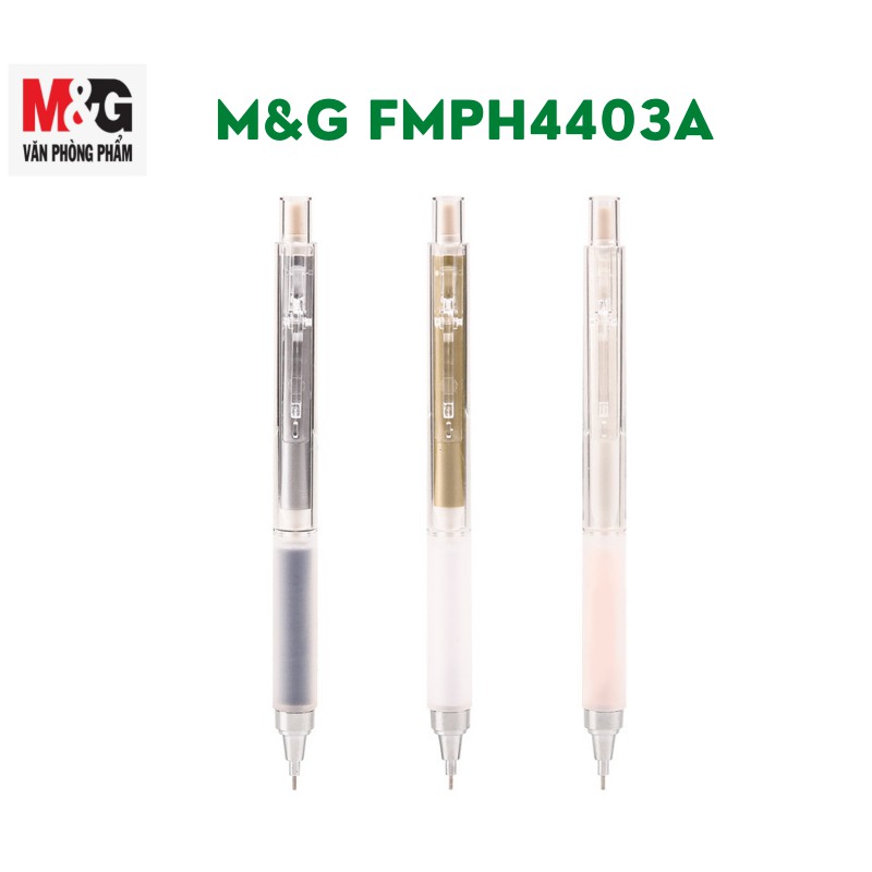 Chì Bấm M&amp;G FMPH4403A 0.5 thân trắng , đựng trong cái túi treo có hình con Thỏ-1 cây