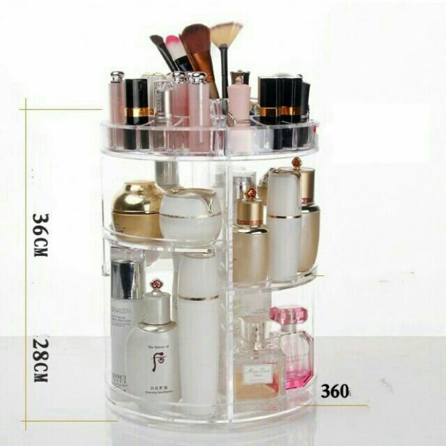 KHAY ĐỰNG MỸ PHẨM XOAY 360 độ