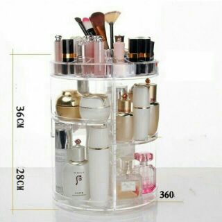 Khay đựng mỹ phẩm xoay 360 độ