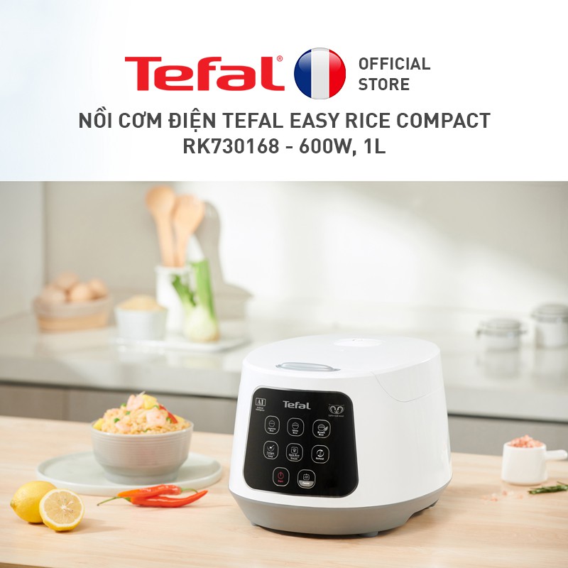 [Mã ELTEFAL11 giảm 7% đơn 500K] Nồi cơm điện Tefal Easy Rice Compact RK730168 - 600W, 1L