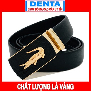 Thắt lưng nam dây nịt nam thời trang công sở dây da khóa tự động cao cấp denta dn022vd_dt