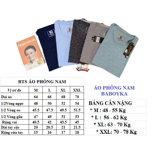 ÁO PHÔNG NAM BABOYKA CHẤT THỂ THAO VỚI 5 MÀU CƠ BẢN [ACT278][NEW] | BigBuy360 - bigbuy360.vn