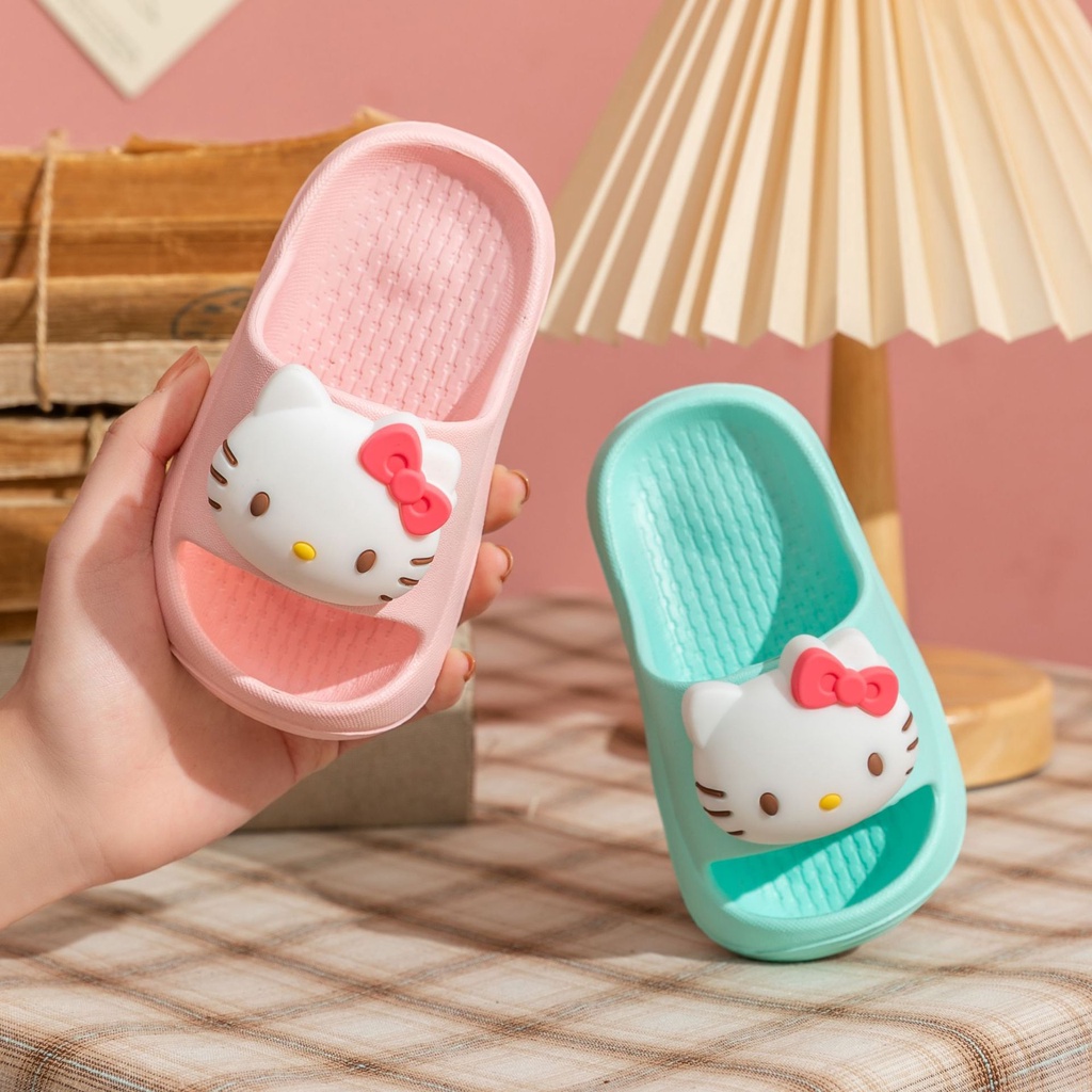 Dép Đi Trong Nhà Hình Hello Kitty Dễ Thương Cho Bé Gái kt1