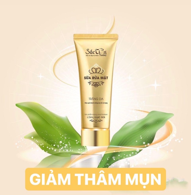 Sữa rửa mặt trắng da, sạch mụn Sắc Tiên Today 100ml làm sạch da, giảm thâm mụn và giúp da trắng sáng tự nhiên