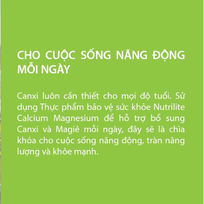 Khoáng Chất Canxi & Magie Nutrilite | BigBuy360 - bigbuy360.vn
