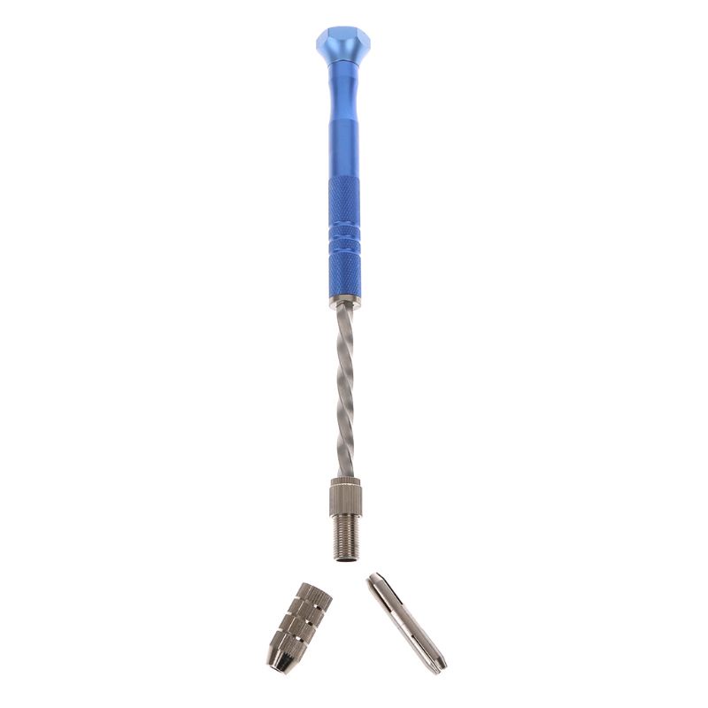 Máy Khoan Cầm Tay Tự Động Mini Màu Xanh Dương + 10 Mũi Khoan Xoắn Bits