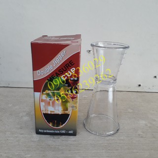 Jigger đong, ly đong nhựa 2 đầu 20x40ml