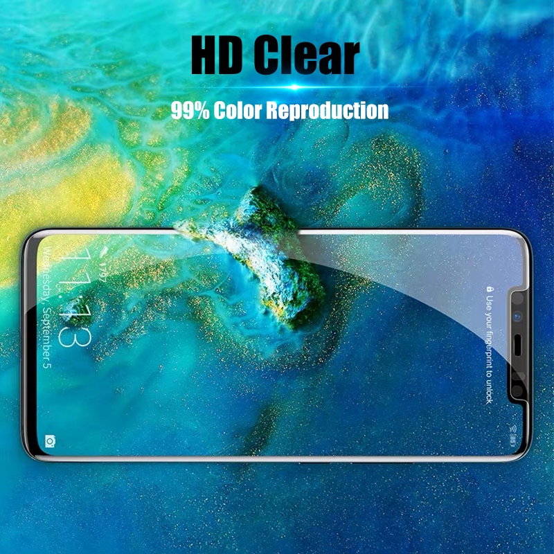 Kính cường lực bảo vệ màn hình điện thoại 5D chống rơi cho Huawei Mate 20 20X Y7 Y9 Prime 2019 Pro Lite 30 Lite P40 Pro