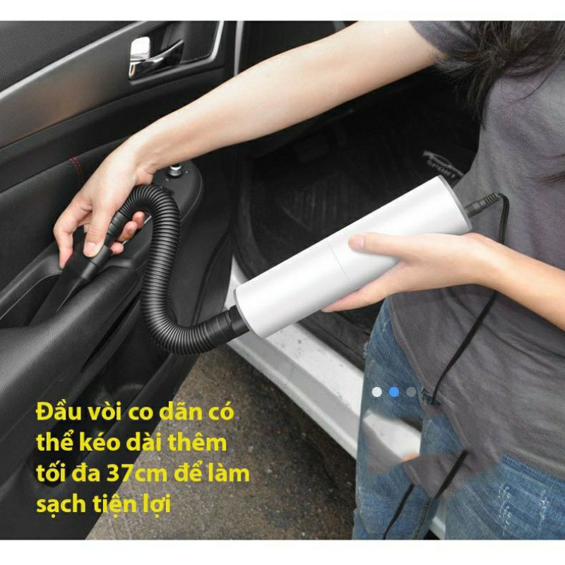 Máy hút bụi dùng cho oto ô tô dùng tẩu 12V tuy nhỏ nhưng khỏe A606