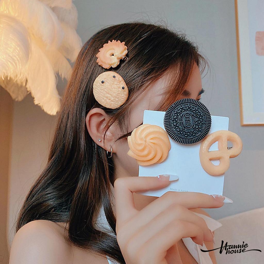 Kẹp tóc hình bánh Oreo sáng tạo dễ thương