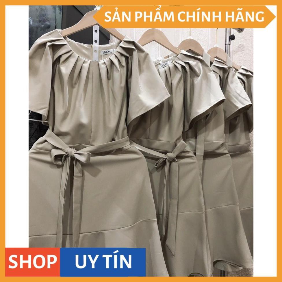 Đầm dáng suông công sở đuôi cá xinh đẹp, cổ xếp ly trẻ trung, thanh lịch, hàng cao cấp giá rẻ - Thời Trang VADA.vn -V022 | BigBuy360 - bigbuy360.vn