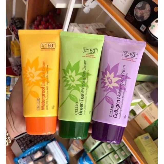 Kem chống nắng Cellio Spf50